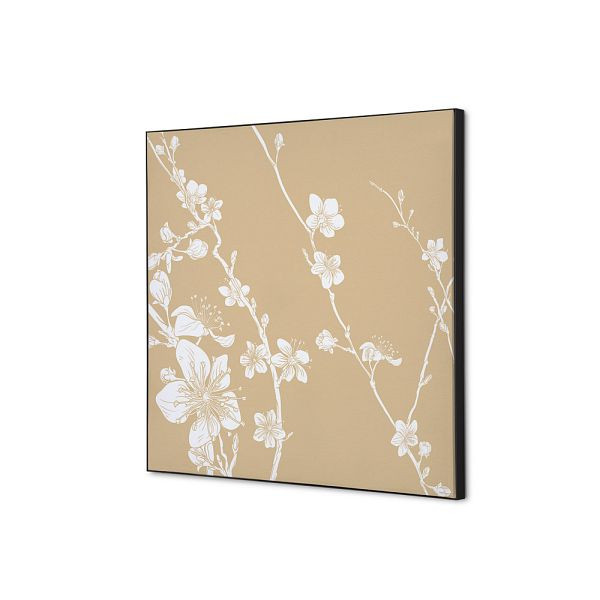 Showdown Displays Spannstoff Wanddekoration SET 40 x 40 Japanische Kirschblüte Beige, TFR22W400-SET-I6