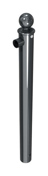 Schake Schutzgeländer / Rabattengeländer, Standpfosten für Rabattengeländer zum Einbetonieren, Endpfosten, 467_04B