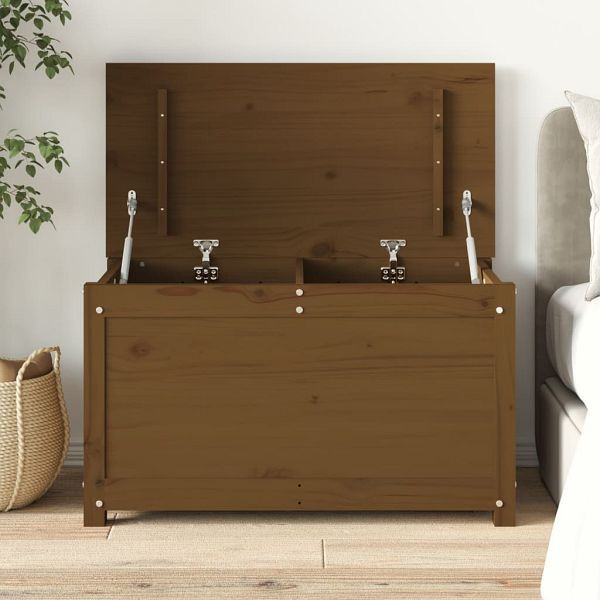 vidaXL Truhe Honigbraun 80x40x45,5 cm Massivholz Kiefer, 823537