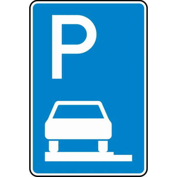 Stein HGS Parken auf Gehwegen ganz in Fahrtrichtung links Nr. 315-60, 600 x 900 mm, RA1, Flachform 3 mm, 315-60-213