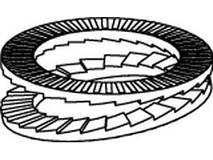 ART 88032 Keilsicherungsscheiben geklebt flZnnc 13,0 x 25,4 x 3,7 VE=S (100 Stück)
