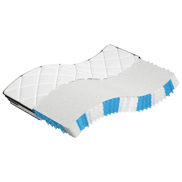 vidaXL Matratze Taschenfederkern Mittel Plus 140x190 cm, 3206435