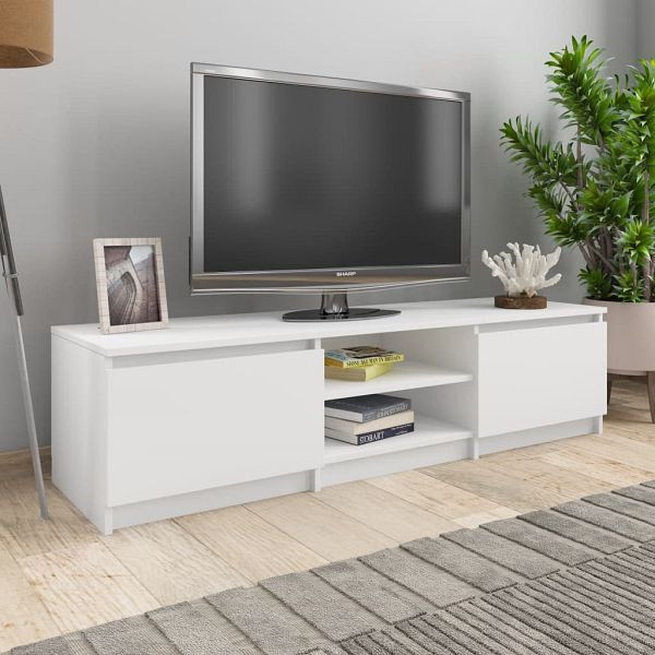 vidaXL TV-Schrank Weiß 140×40×35,5 cm Holzwerkstoff, 800648