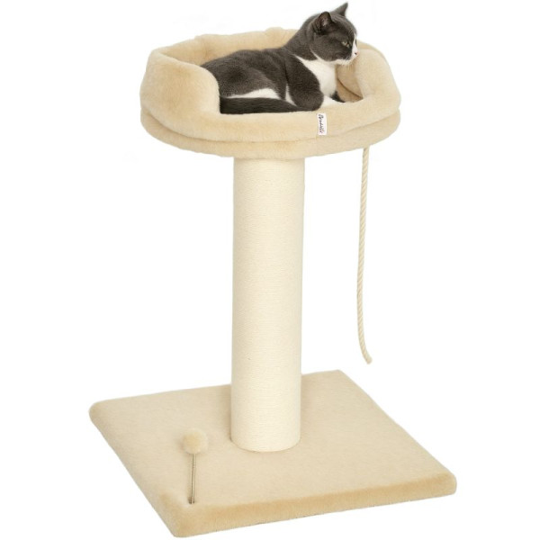 PawHut Kratzbaum Katzenbaum Katzenbett, 1 Katzenbett, 55 x 55 x 83 cm, D30-551V00BG