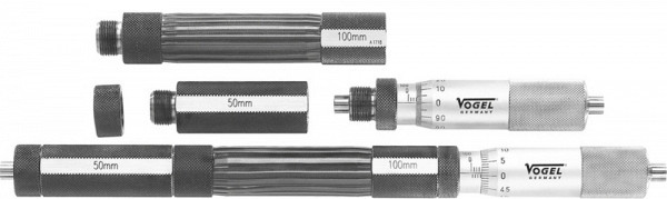 Vogel Germany Präzisions-Innenmessschraubensatz 7-teilig, 100 - 1300 mm, 230444
