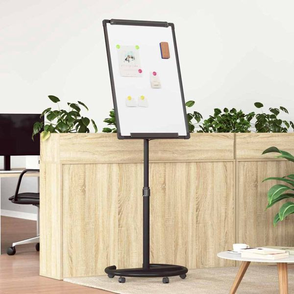 vidaXL Magnetische Weißwandtafel Weiß und Schwarz 62 x 62 x 195 cm EPS, 42019279