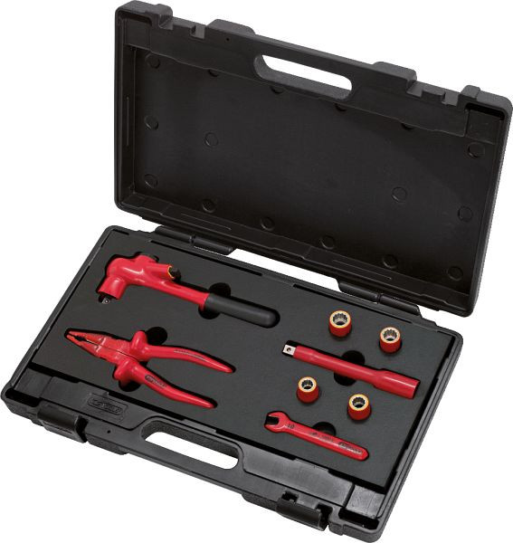 KS Tools Werkzeugsatz mit isolierten Werkzeugen für PSA-Elektrofahrzeuge, 8-teilig, 117.1825