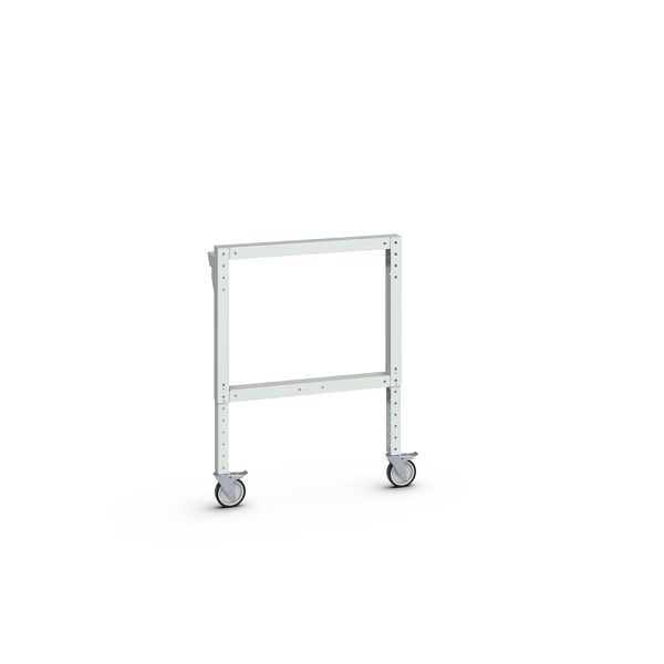 bott cubio Werkbankfuß mobil höhenverstellbar, BxTxH: 80x800x800-1100mm, RAL 7035 Rollbar, Lichtgrau, 41401010.16V