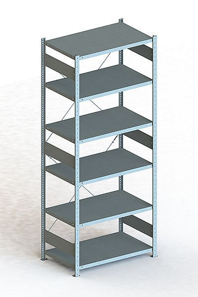 Meta S3 Steckregal CLIP 150 GR 2500x1000x600 mm, verzinkt, Bodenanzahl: 6, 20095032