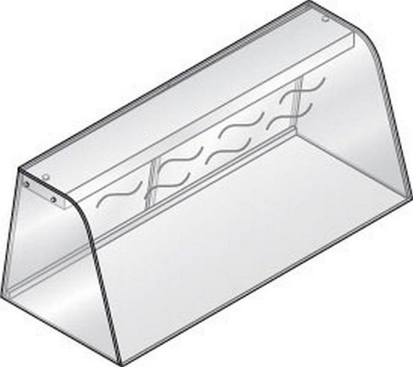 KBS Hustenschutz mit Heizung GN 4/1 für Einbauwanne und Einbauplatte, Glasaufsatz aus Sicherheitsglas, 392037