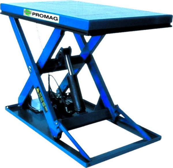 PROMAG Kompakter Hubtisch, Tischplatte 2250x800 mm, Traglast 500 kg, 05-083