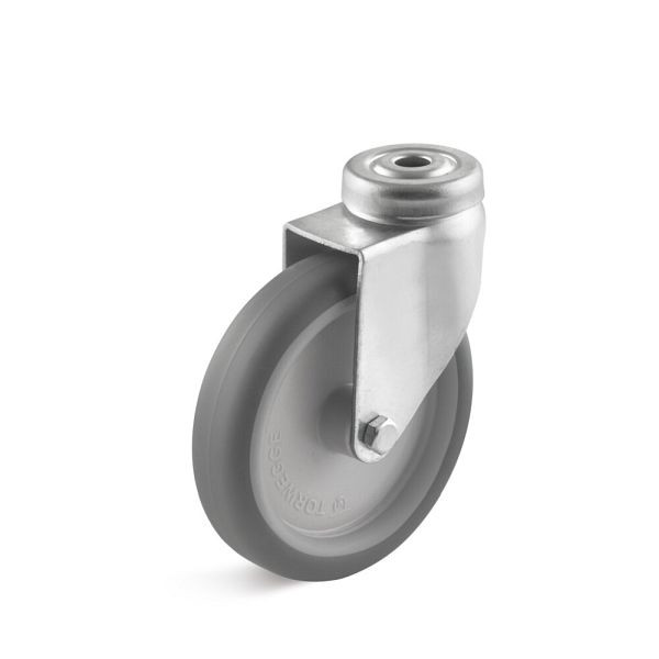 Torwegge Thermoplast Apparate Rollen, VE: 4 Stück, Tragfähigkeit 65 kg, Rad-Ø 100 mm, Radbreite 23 mm, 0030349