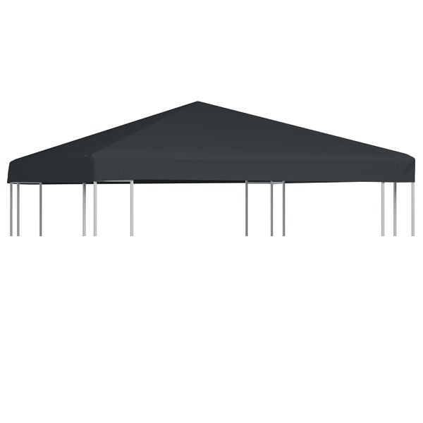 vidaXL Pavillondach 310 g/m² 3x3 m Grau, 44781