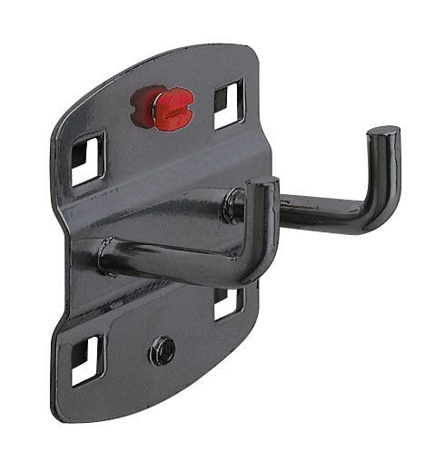 Kappes RasterPlan Doppelter Werkzeughalter, L 35 mm, Ø 6 mm, senkrechtes Hakenende anthrazit, 4040.00.1008