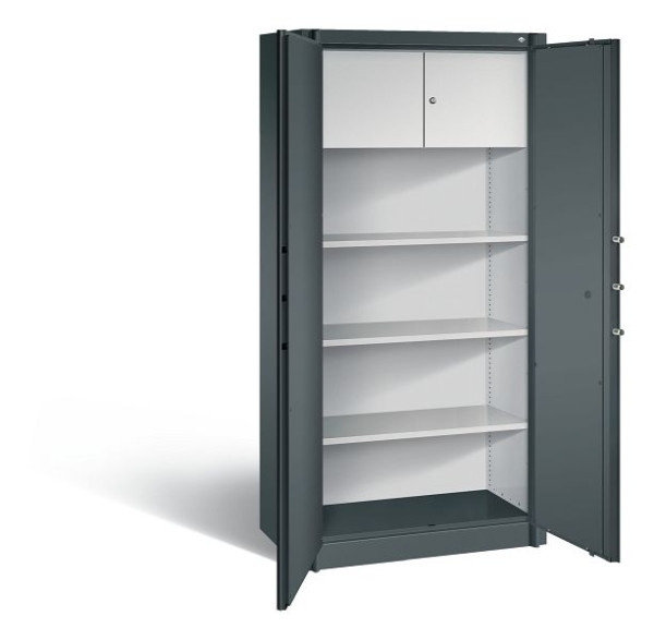 C+P Feuergeschützter Flügeltürenschrank Certos, H1950xB930xT500 mm, Anthrazit, 1170-100 S10255
