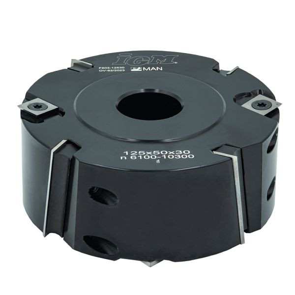 IGM F603 Falzmesserkopf ziehender Schnitt MAN - D125x50 d30 Z4 V4 STAHL, F603-92530