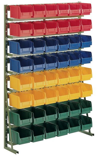 LA-KA-PE Normregal N 12 D ohne Kästen, Lackierung RAL 6011 resedagrün, 23810 04 03