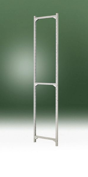 Manuflex Regalrahmen PLANAFIX Standard, verzinkt und einsatzfertig verschraubt, HxBxT = 2250 x 30 x 300 mm, RA2402