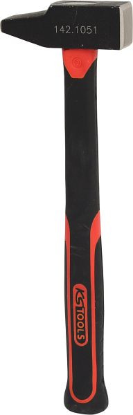 KS Tools Schlosserhammer, Fiberglasstiel, französische Form, 400g, 142.1051
