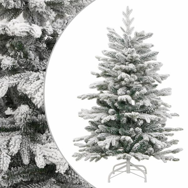 vidaXL Künstlicher Weihnachtsbaum Klappbar Beschneit 210 cm, 358387