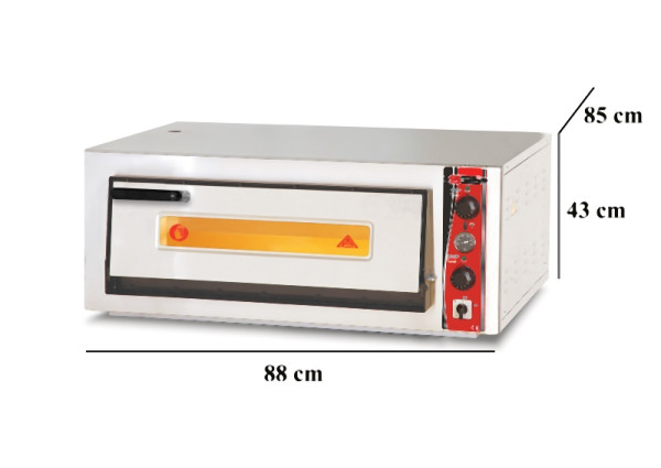 SGS Gastro Pizzaofen, 4 x 30 cm, 88 x 85 x 43 cm, PO 6262 E, 8683829770167