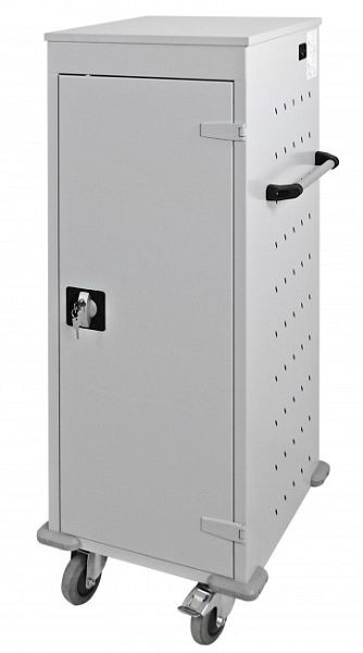 ADB Laptopwagen (1-Säule) 10, Maße: HxBxT 1250x530x500mm, Farbe grau, RAL 7035, 40792