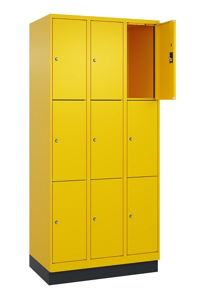 C+P Schließfachschrank Evolo PLUS, mit Sockel, 9 Fächer, 1950x900x500mm, 1023/10, 049020-303 S10022