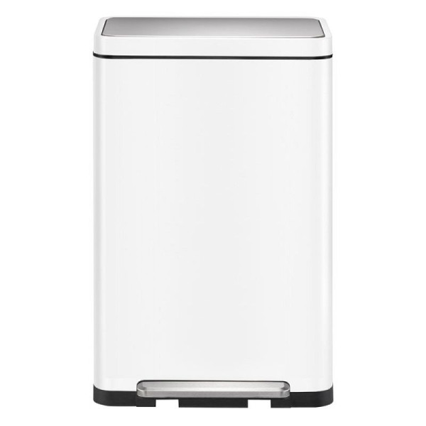 STEIN HGS X-Cube Treteimer, weiß, edelstahl, matt, 30 Liter, 84051.0002