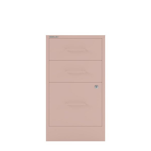 Bisley Home Filer, 2 Universal-, 1 HR-Schublade, Stahlgriff, 620 pastellpink, PFA3SH620