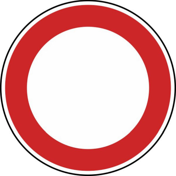 Stein HGS Verbot für Fahrzeuge aller Art Nr. 250, 600 mm / RA1 / Flachform 2 mm, 250-211