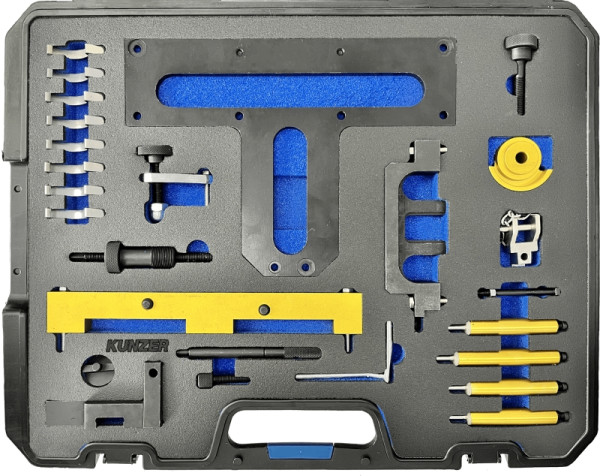 Kunzer Motor-Einstellwerkzeugsatz BMW Für Reparaturarbeiten an 1.6-, 1.8- und 2.0- Liter-Motoren, 77M106