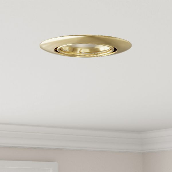 vidaXL Eingebaute Spots 24 Stück Rund GU10 Gold Ø90 mm Stahl, 4108166