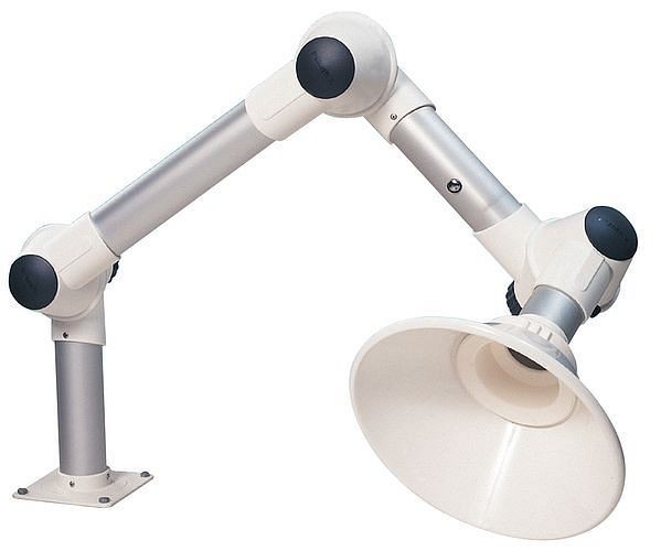 asecos Quellenabsaugung Aluminium eloxiert 75 mm Länge 1000 mm, 10147