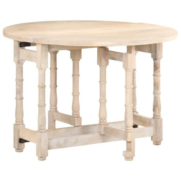 vidaXL Esstisch Rund 110x76 cm Mango Massivholz, 321700