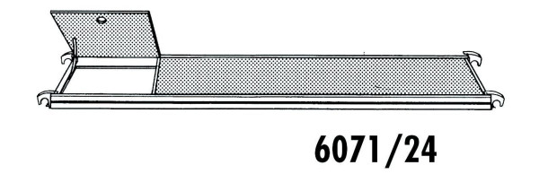 HYMER Bühne mit Durchstiegsklappe, Länge 2,95 m, Breite 0,65 m, 607124
