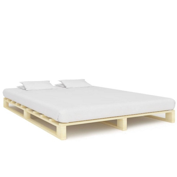 vidaXL Palettenbett Massivholz Kiefer 200×200 cm, 285240