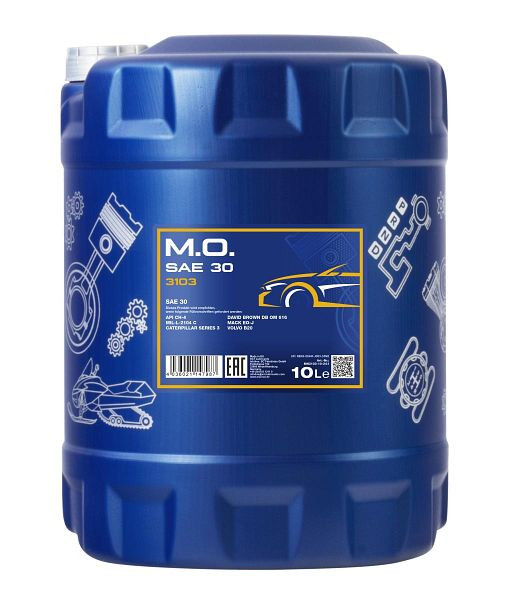 MANNOL 3103 Einbereichsmotorenöl SAE 30, VE: 10 l, MN3103-10