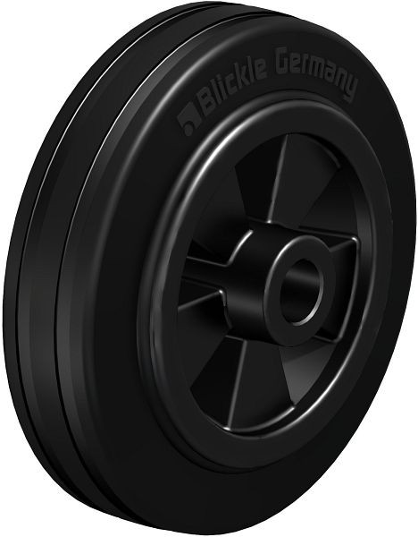 Blickle VPP 100/12G Rad aus Vollgummi, Schwarz, 323592