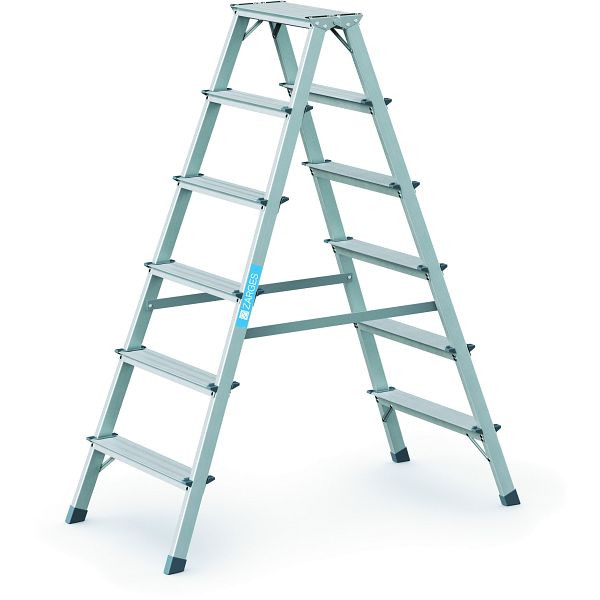 ZARGES Scana B - Stufen-Stehleiter 2 x 6 Stufen, 44206, 4003866442065