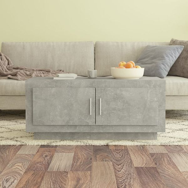 vidaXL Couchtisch Betongrau 102x50x45 cm Holzwerkstoff, 811812