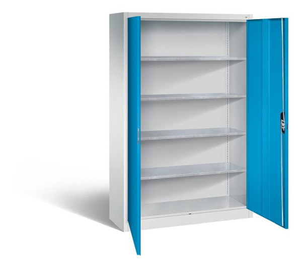 C+P Werkzeugschrank Acurado, H1950xB1200xT400mm, Farbe: Lichtgrau / Lichtblau, Muldengriff, 8930-00 S10388