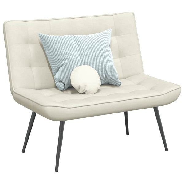 vidaXL Sitzbank Creme 110x74x84 cm Samt, Blickfang, 4012345