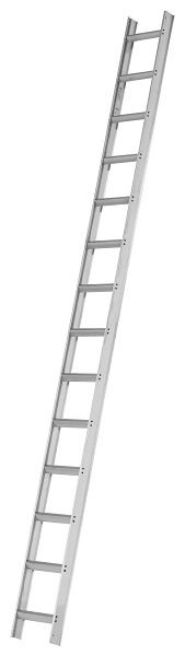 HYMER Dachauflegeleiter, Alu-natur, 14 Sprossen, Länge 3,90 m, 409514
