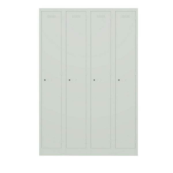 Bisley Garderobenschrank Primary Locker, 4 Abteile, 644 portland, PL3050Q1644