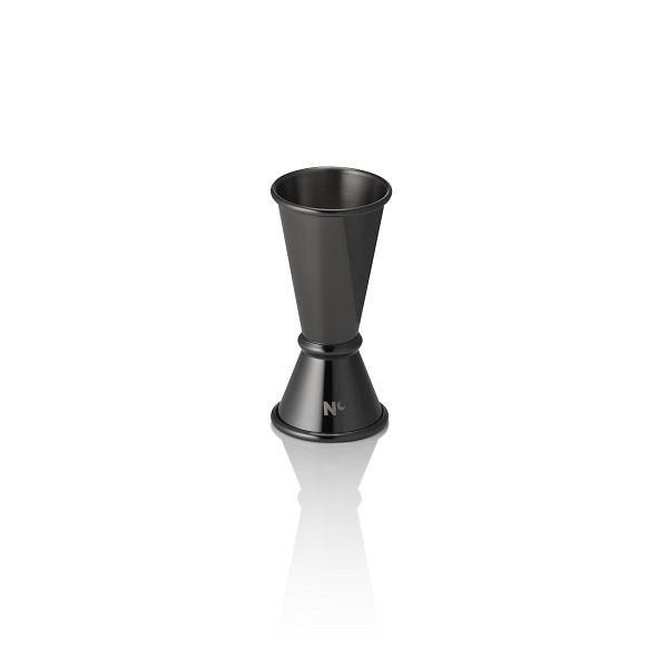 WAS Jigger Japanese Style NOCTURN, 2/4 cl, Ø 4,5 cm, Höhe 9 cm, gun metal, Chromnickelstahl 18/8, 8310000