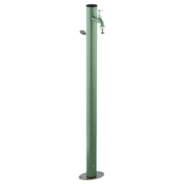 Aquapoint Loop ground, salbeigrün Wasserzapfstelle Premium als Gartenstele aus Aluminium, 73425S