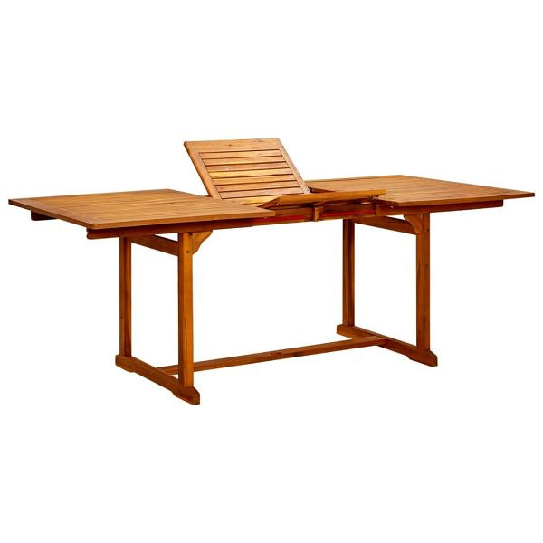 vidaXL Garten-Esstisch (150-200)x100x75 cm Massivholz Akazie, 316564