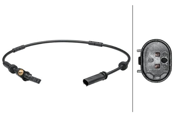 HELLA Sensor, Raddrehzahl, 2-polig, Kabel: 560mm, 6PU 012 679-391