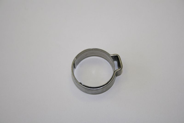 ELMAG 1-Ohr Klemme mit Einlagering, 17, 5 OET 14, 6 - 16,8 mm (Edelstahl) 5 Stück, 46159