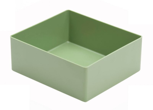 LA-KA-PE E 50/1, Einsatzkasten, grün, aus Polystyrol, 130 x 115 x 50 mm, 11111 01 03